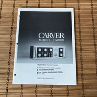 Image 5 of Carver C-4000 • Preamplifier • Sonic Holography + Autocorrection • 80s made in USA