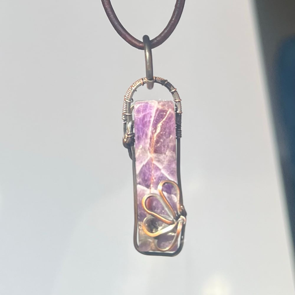Image of Amethyst Flower Necklace