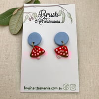 Mini Mushroom Earrings