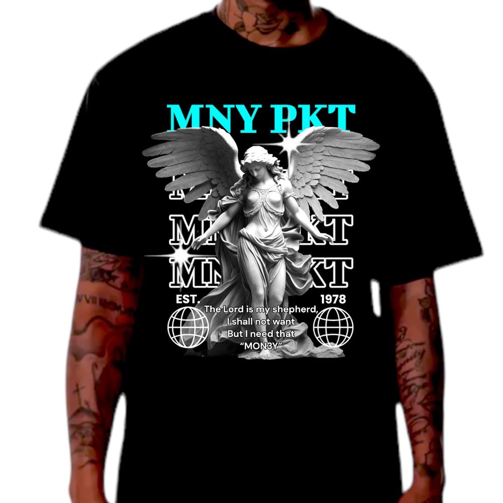GUARDIAN ANGEL T-SHIRT// BLACK
