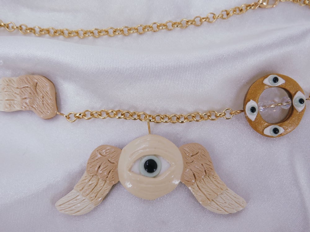 Image of Deconstructed Biblically Accurate Angel Necklace 
