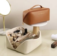 Portable Waterproof Women's Makeup Bag - Travel Toiletry Kit