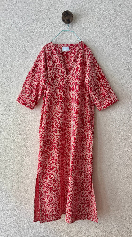 THE PARKER IN RED BRODERIE ANGLAISE