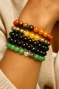 Road Opener Crystal Bracelet Stack