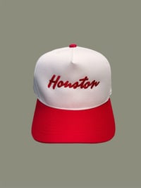 Image of Houston Cap (white/red)