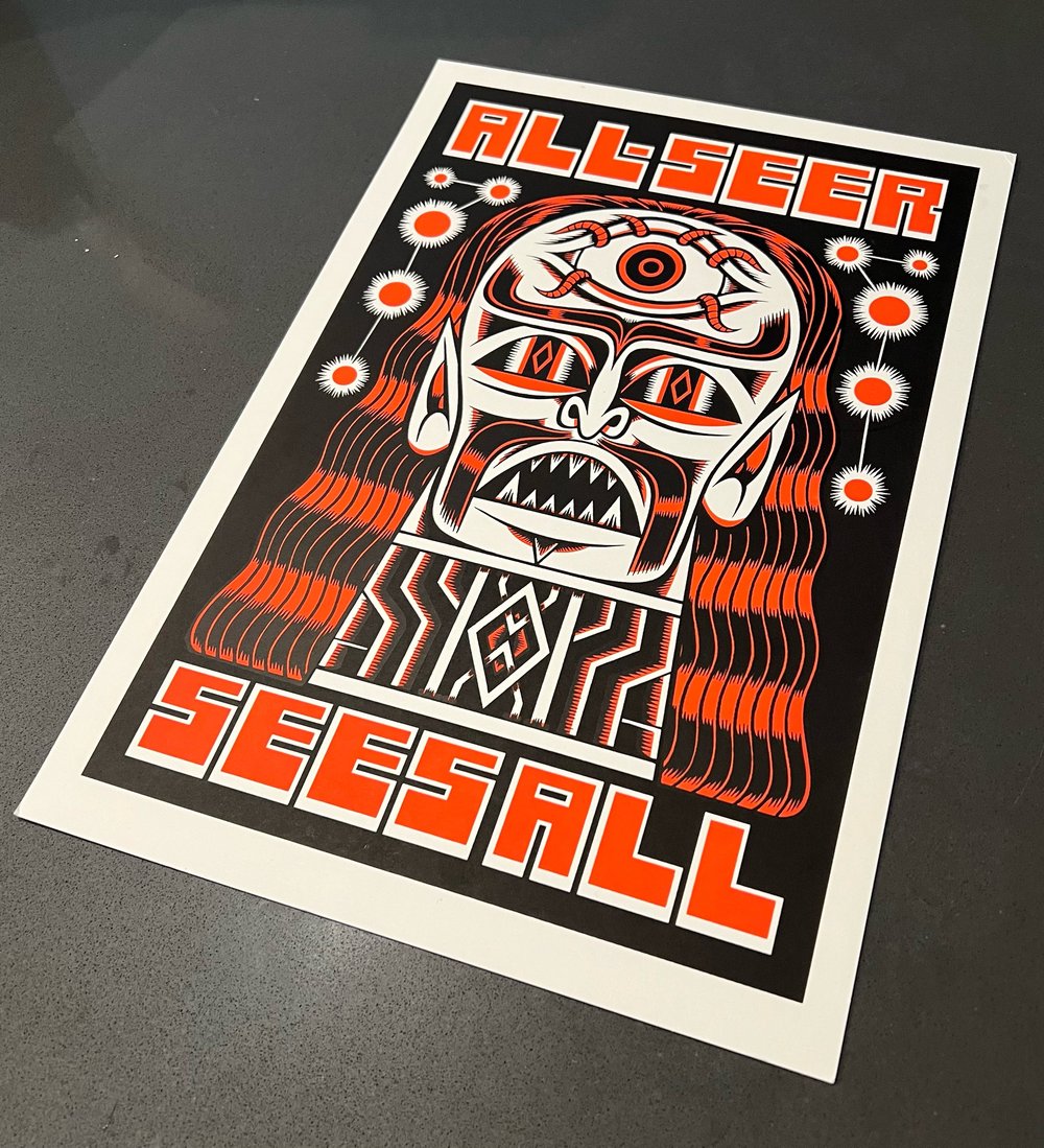 All-Seer silkscreen print 