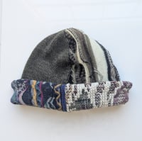 Image 3 of Upcycled Reversible Beanie Cotton Blend 12