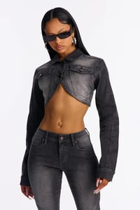 Glam & Glitzy Skinny Jeans Bolero Jacket Set