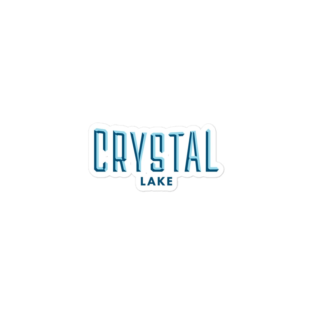 Crystal Lake Bubble-free stickers
