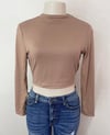 Brown Cropped Longsleeve 