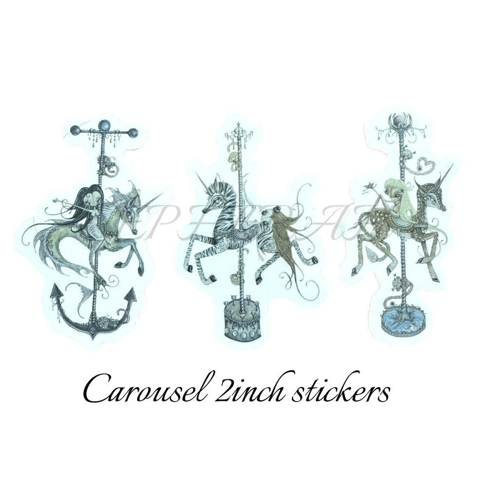 Image of Carousel 2inch stickers 