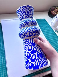 Image 2 of Blue and white vase