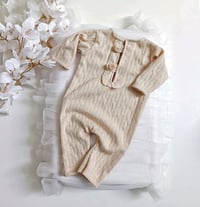 Image 1 of Newborn boys romper Rolando | beige 