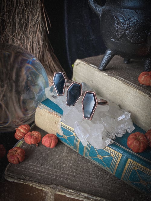 Image of Onyx Coffin Ring