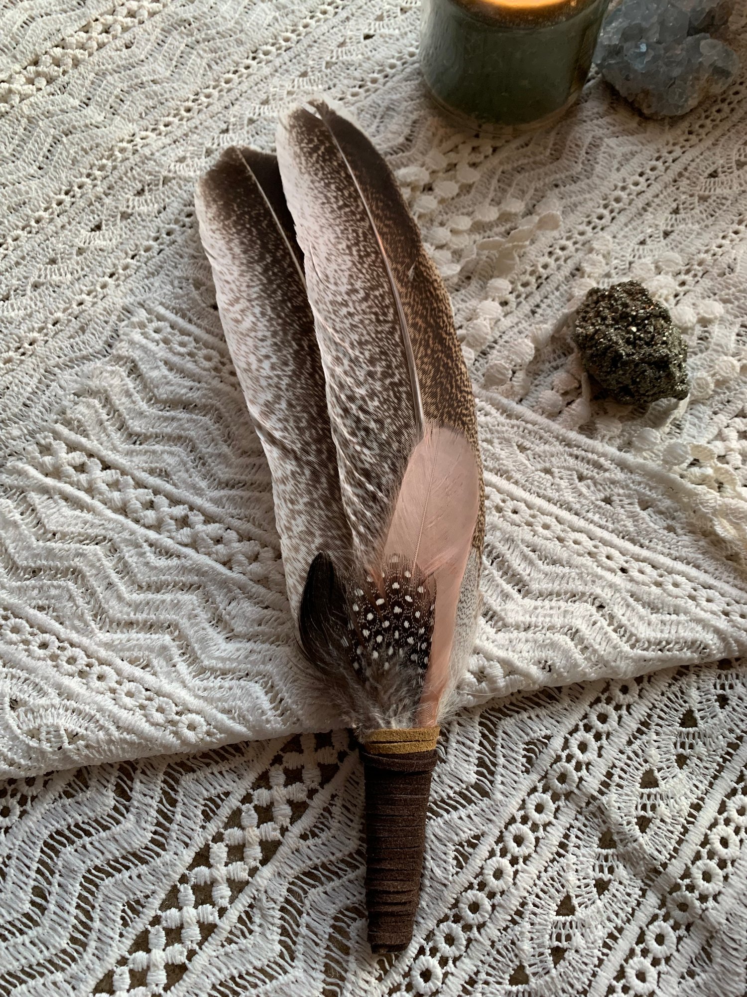 Image of Natures rescue <Smudge feather large Free US Shipping 