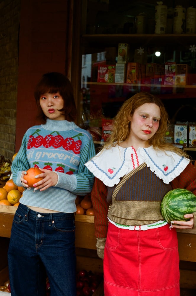 THE GREEN GROCER WRAP AROUND CARDIGAN