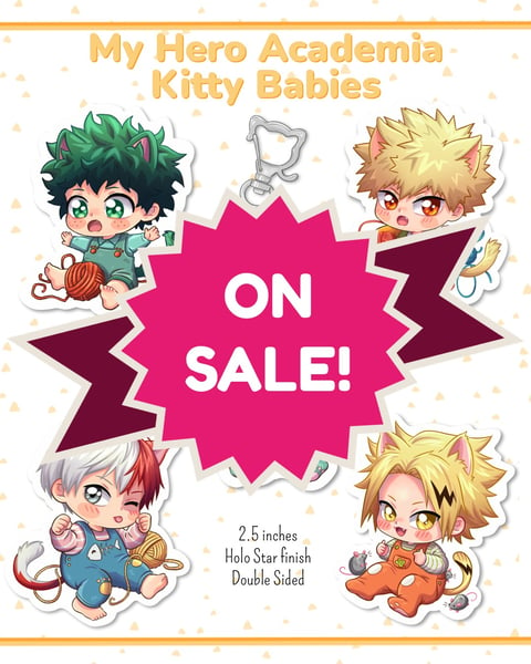 Image of MHA Kitty Babies Charms