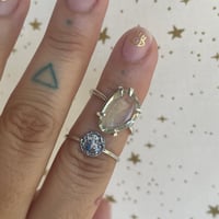 Image 3 of green moon ring set