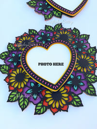 Image 2 of FLORAL HEART FRAME SVG / ARCHIVO DIGITAL 