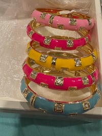 Image 3 of color me bling bangle blue 
