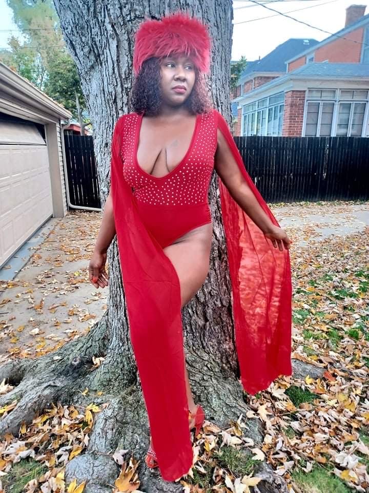 RED RHINESTONE LEOTARD