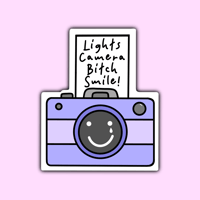 Lights Camera Sticker
