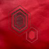 Antique Taffeta Haori (Deep Red Hexagons)