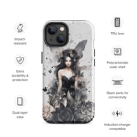 Image 24 of Dark Fairy and Flowers Goth Inspired Mystical Fantasy Tough Case for iPhone®