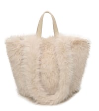 Image 3 of Reversible leopard print faux fur bag - 3 COLOURS