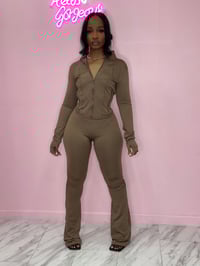 Image 1 of Gabby set pants-brown