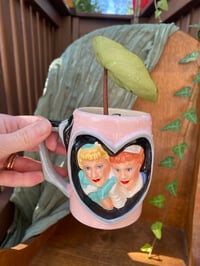 Image 1 of Watermelon Peperomia in Lucille Ball Mug