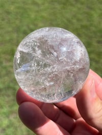 Image 11 of Clear Quartz Sphere With Rainbows #2923