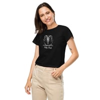 Image 3 of Mike Tod Ram Skull Women’s High-Waisted T-Shirt