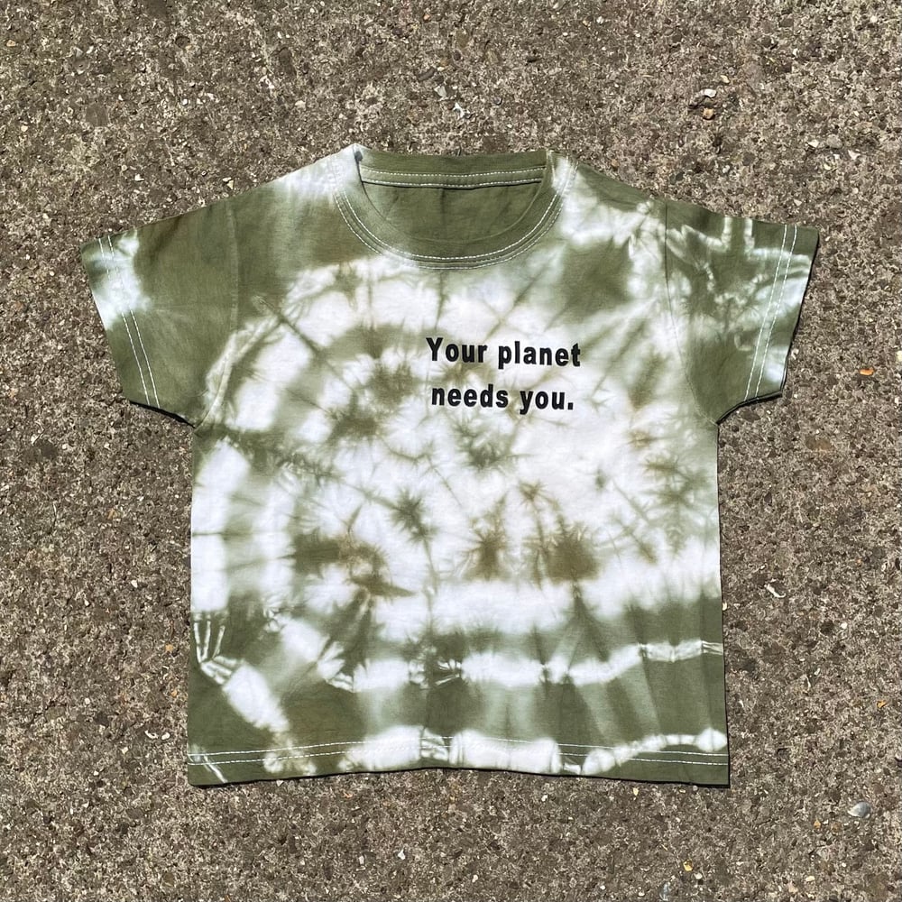 Planet T-shirt Moss Tie Dye 