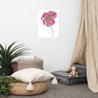 Image 10 of Pretty Pink Poppy- Poster Print