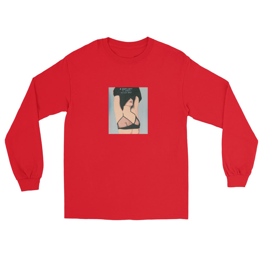 Image of A GENTLEMAN IS SIMPLY A PATIENT WOLF LONG SLEEVE SHIRT