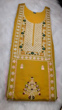Image 4 of KSV81103-3Pcs Soft Roman Silk Kurtha Set