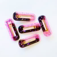 Black/Purple Stars Hair Clip