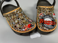 Image 2 of Cleveland browns #1 fan crocs