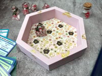 Image 4 of Pastel Witch Print Jesmonite Dice Tray for DnD