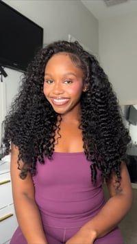 Image 2 of Burmese curly half wig