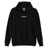 Image 2 of I am happy we met- black hoodie