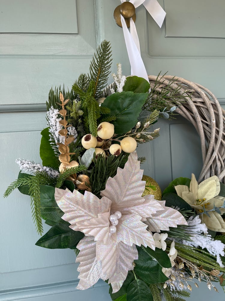 Image of 35cm Champangne Poinsettia 