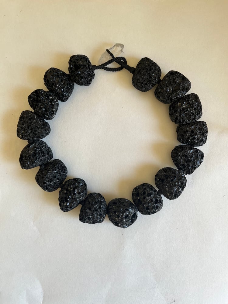 Image of Lava stone necklace 