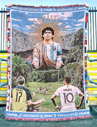 Image 1 of  Woven Utopia Soccer Bible Rug 