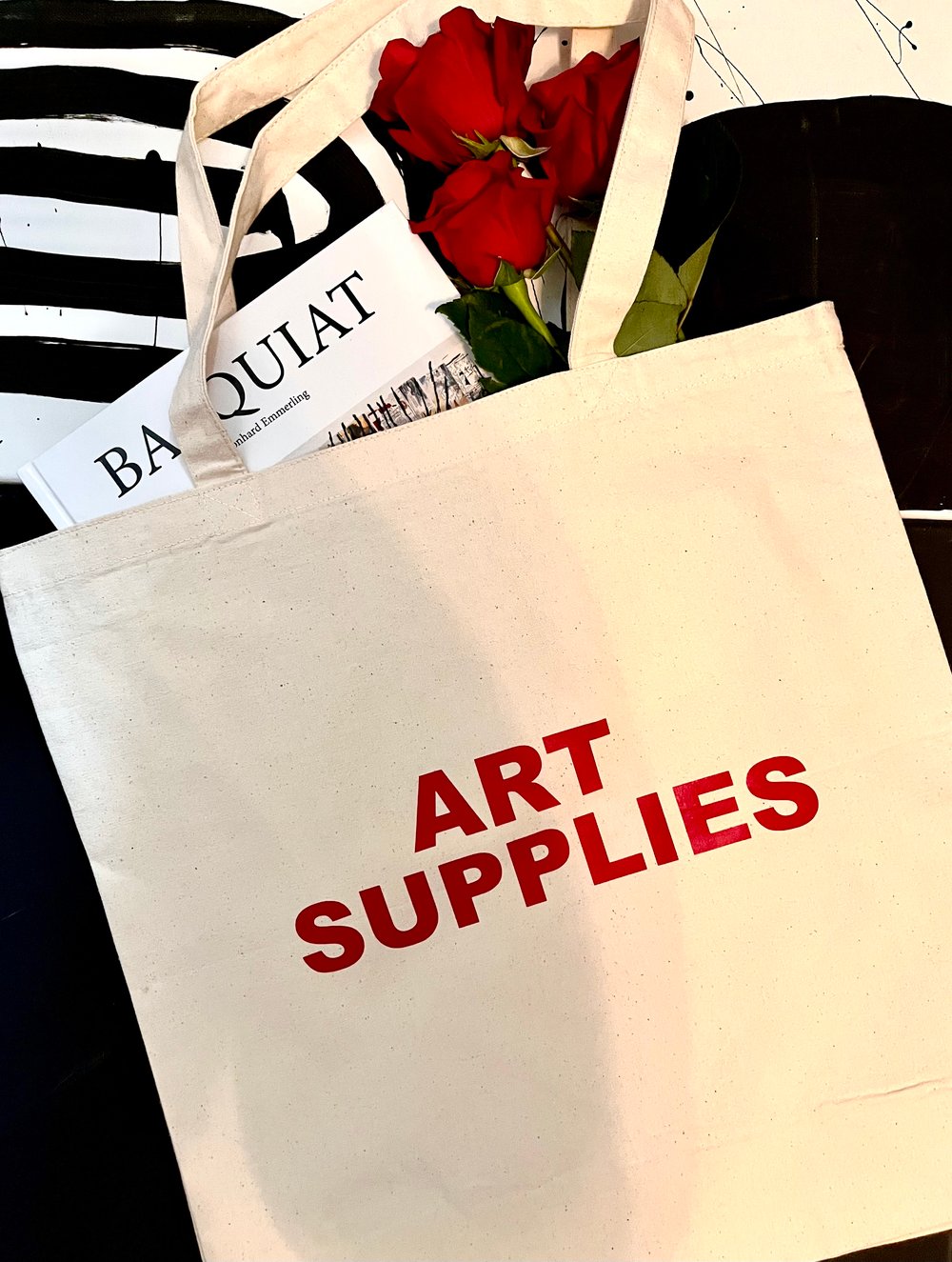 Image of “Art Supplies “Canvas Tote