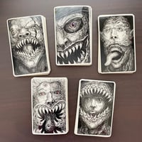Image 1 of Horror Portrait stickers 5-pack
