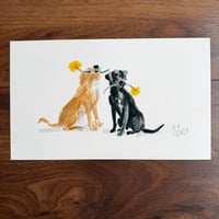 ORIGINAL ARTWORK -Dandelions - 25x15cm