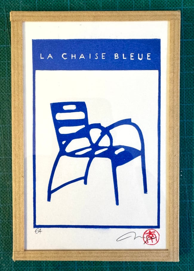 La chaise bleue 