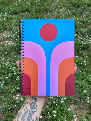 Red Sun Spiral Notebook 